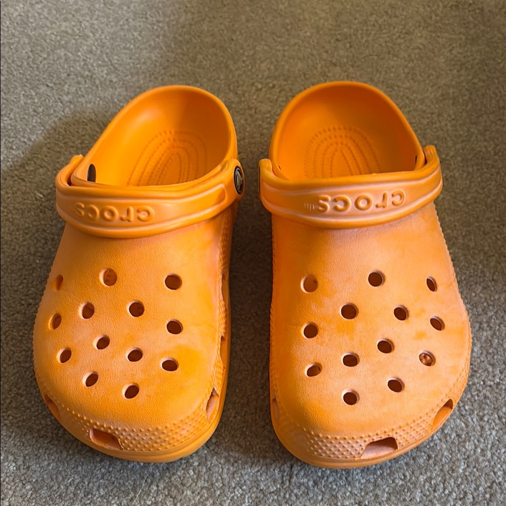 Orange Crocs